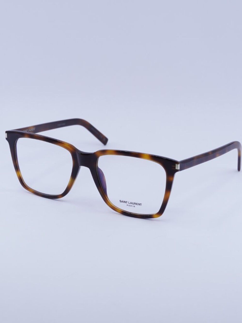 Saint Laurent SL717 SLIM 003 Eyeglasses Havana 54mm Square Frame